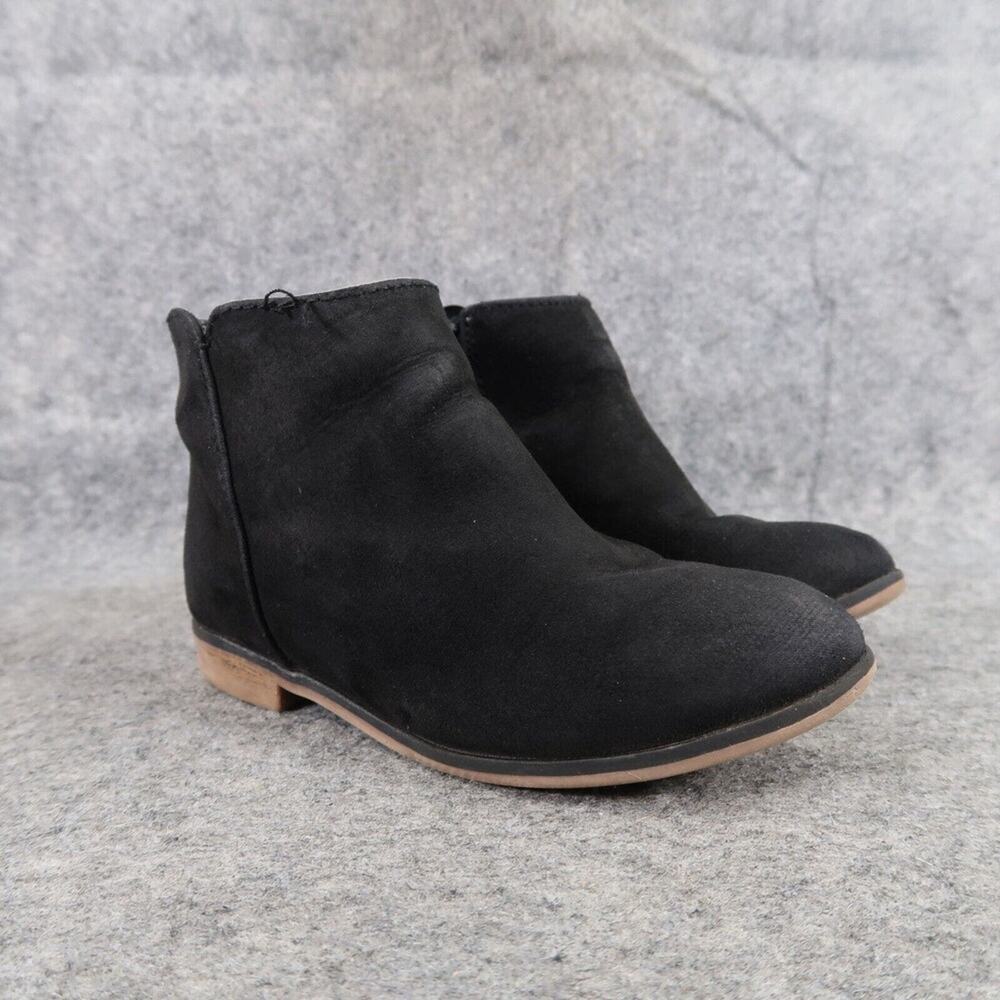 Cat & Jack Shoes Kids 10 Boots Fashion Casual Toddler Girls Black Zip Round Toe